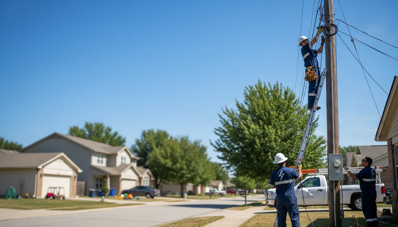 Residential electrician providing installation services in Saxton, PA